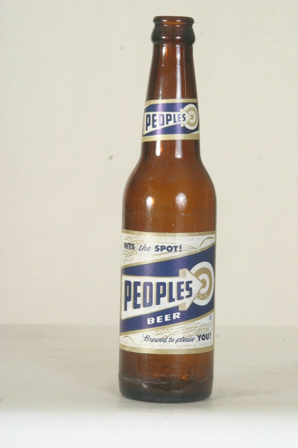 Peoples Beer Bottle 12oz - Nice