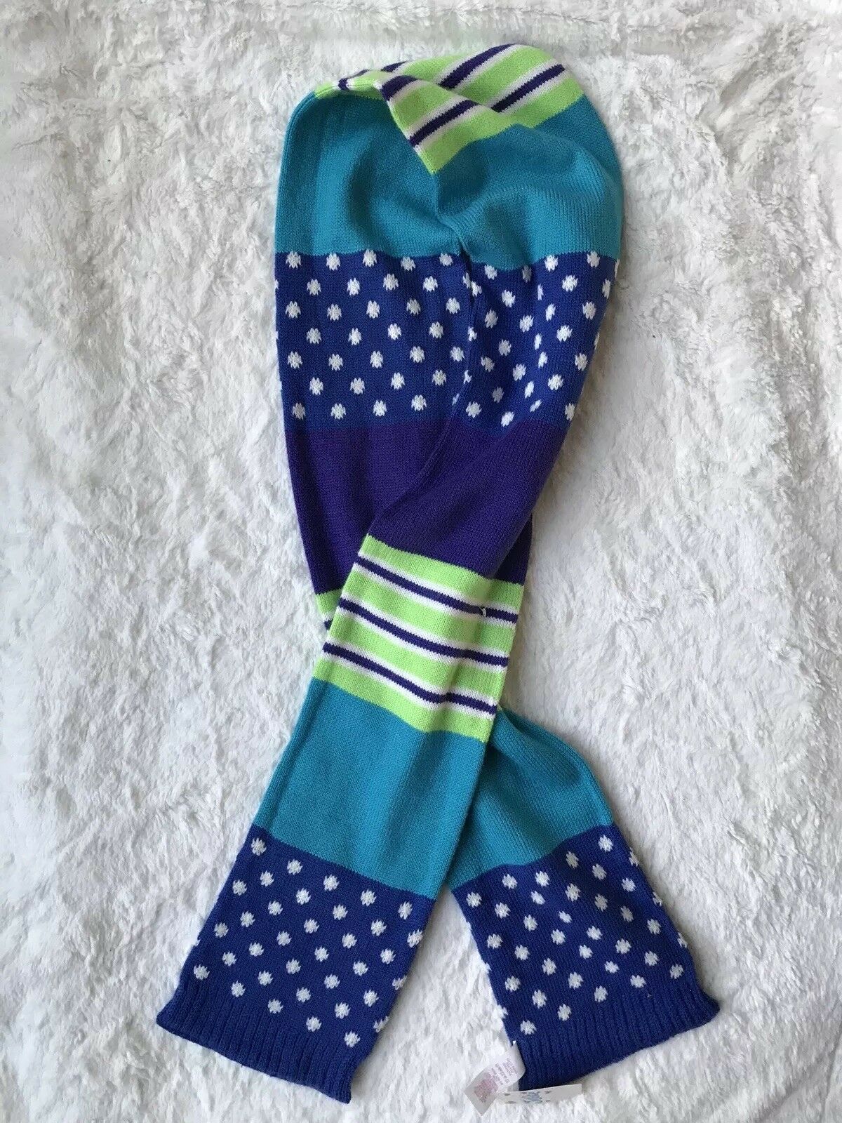 Brand New!  Girls Justice Knit Scarf, Blue
