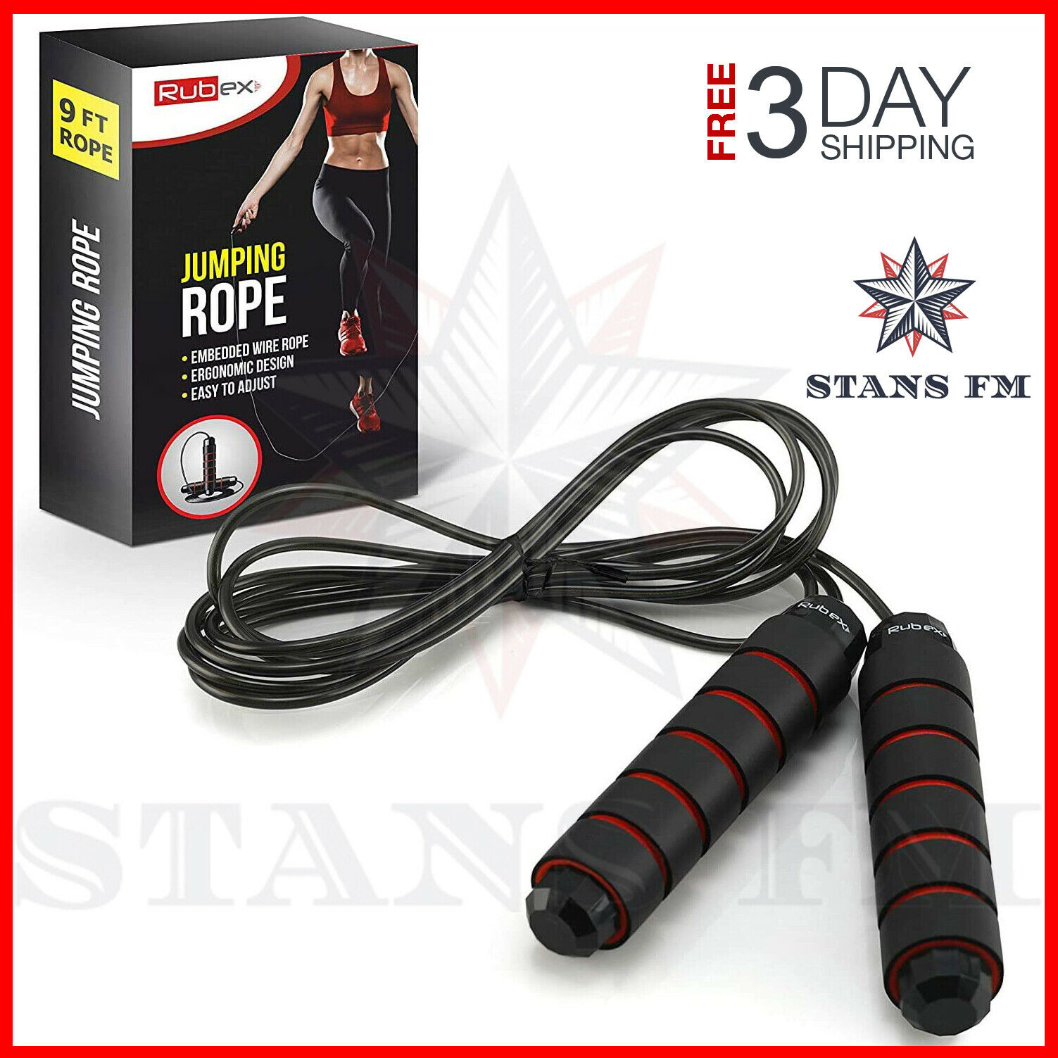 Jump Rope Crossfit Boxing Weighted Adult Ball Bearing Beaded Fitness Gym Speed