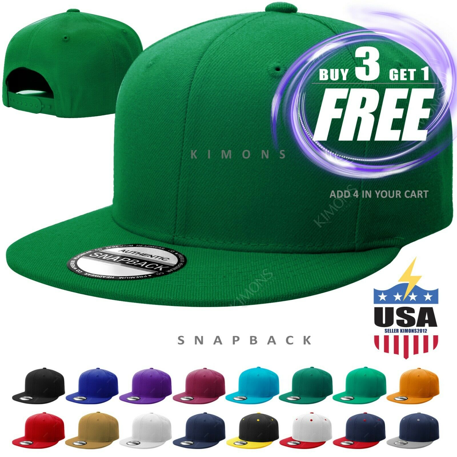 Snapback Hat Hip-hop Baseball Cap For Men Army Adjustable Hats Flat Bill Cs
