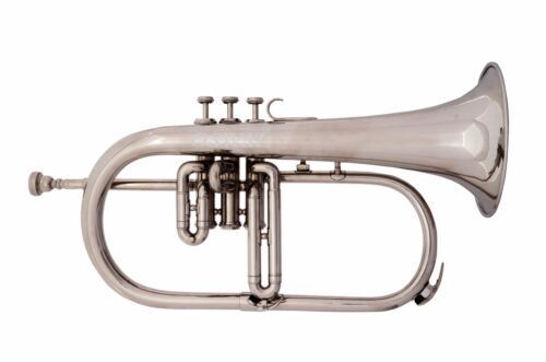 Flugel Horn Brand New Silver Bb Flugel Horn With Free Hard Case+mouthpiece