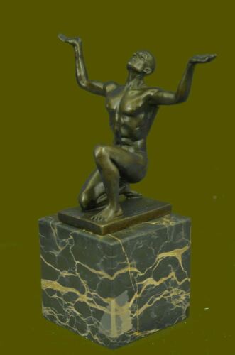 Adonis Greek Mythology God Of Sport Bronze Sculpture Signed Original Figure Gift