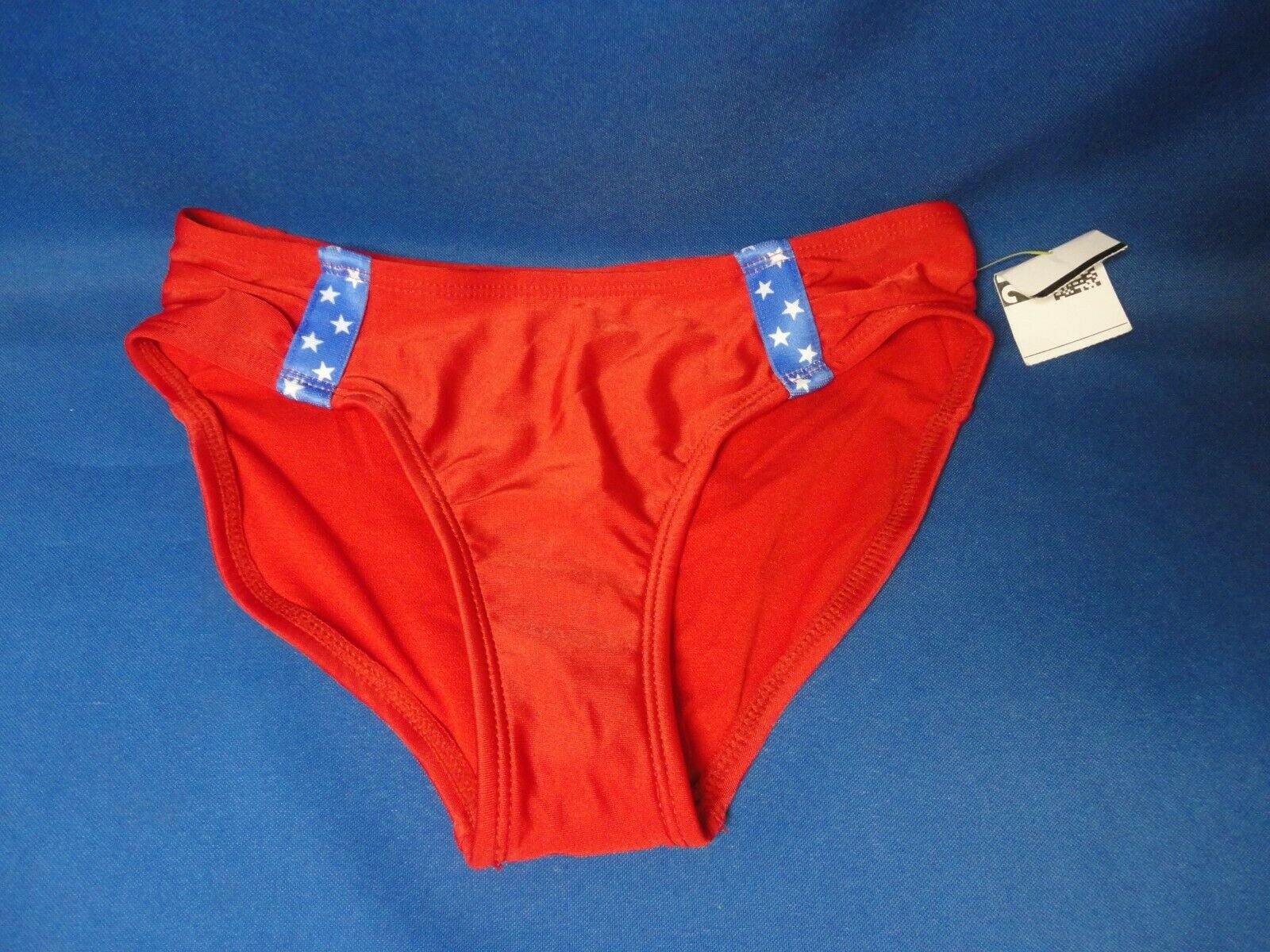 Cat & Jack Patriotic Swim Bikini Bottom, Size M(7/8)girl