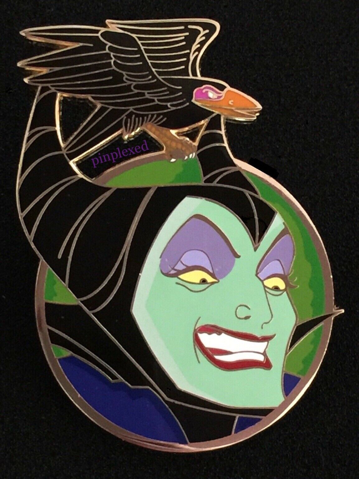 Vhtf Sleeping Beauty Maleficent (mali) & Diablo Pinrebels Disney Fantasy Pin Le
