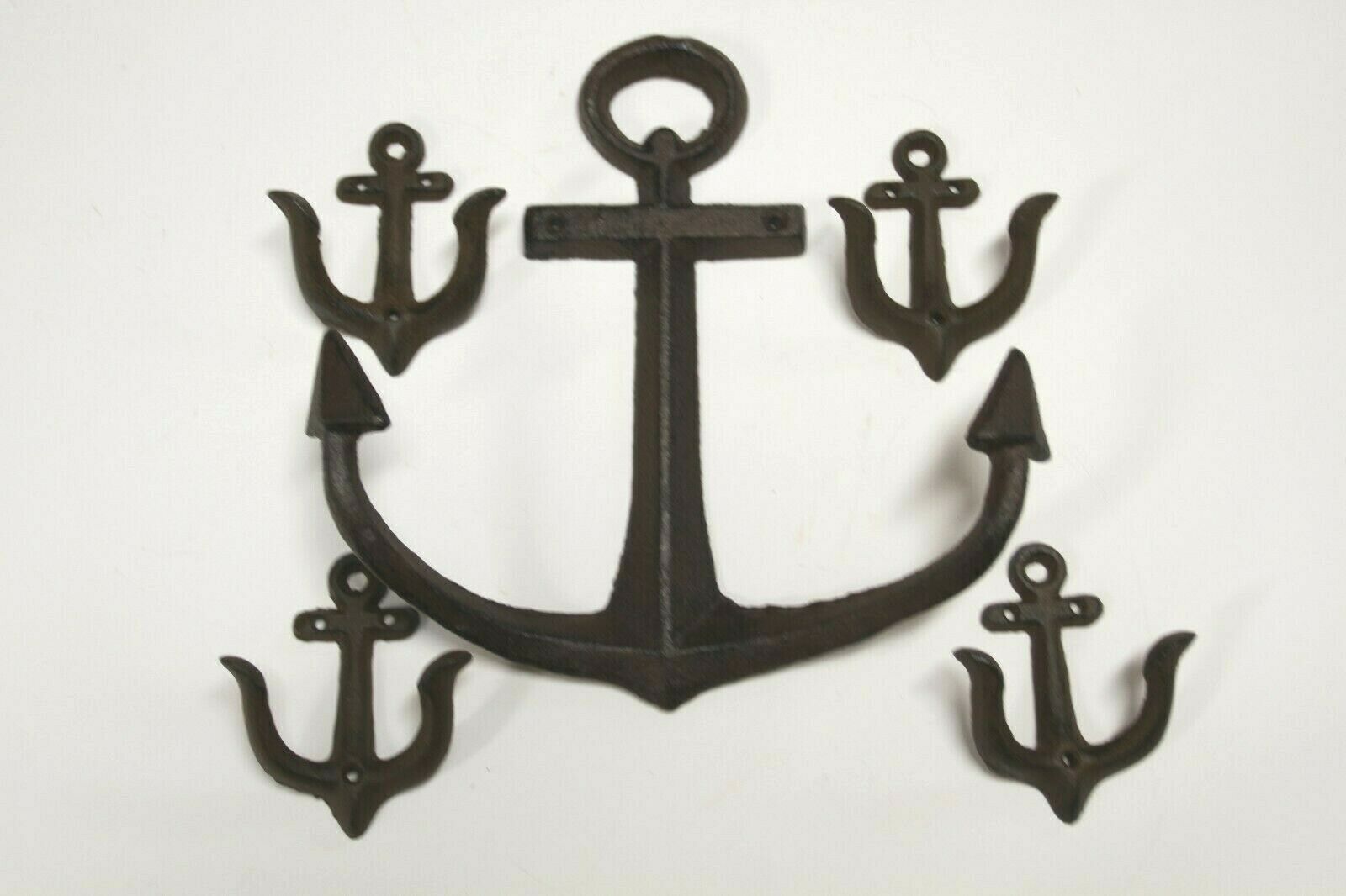Collectible Maritime Ships Anchors Set Christmas Gift Ideas, Cast Iron, Galore