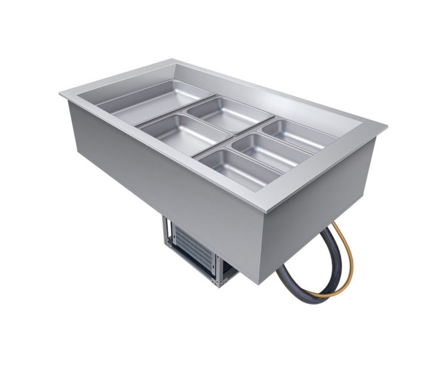 Hatco Cwb-3 Three Pan Refrigerated Drop In Cold Food Well With Drain - 120v