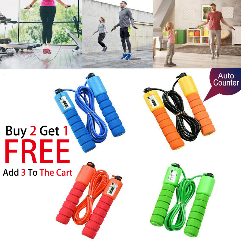 Fitness Jump Rope With Counter- Fitness, Crossfit, Home Gym, Cardio, Weight Loss