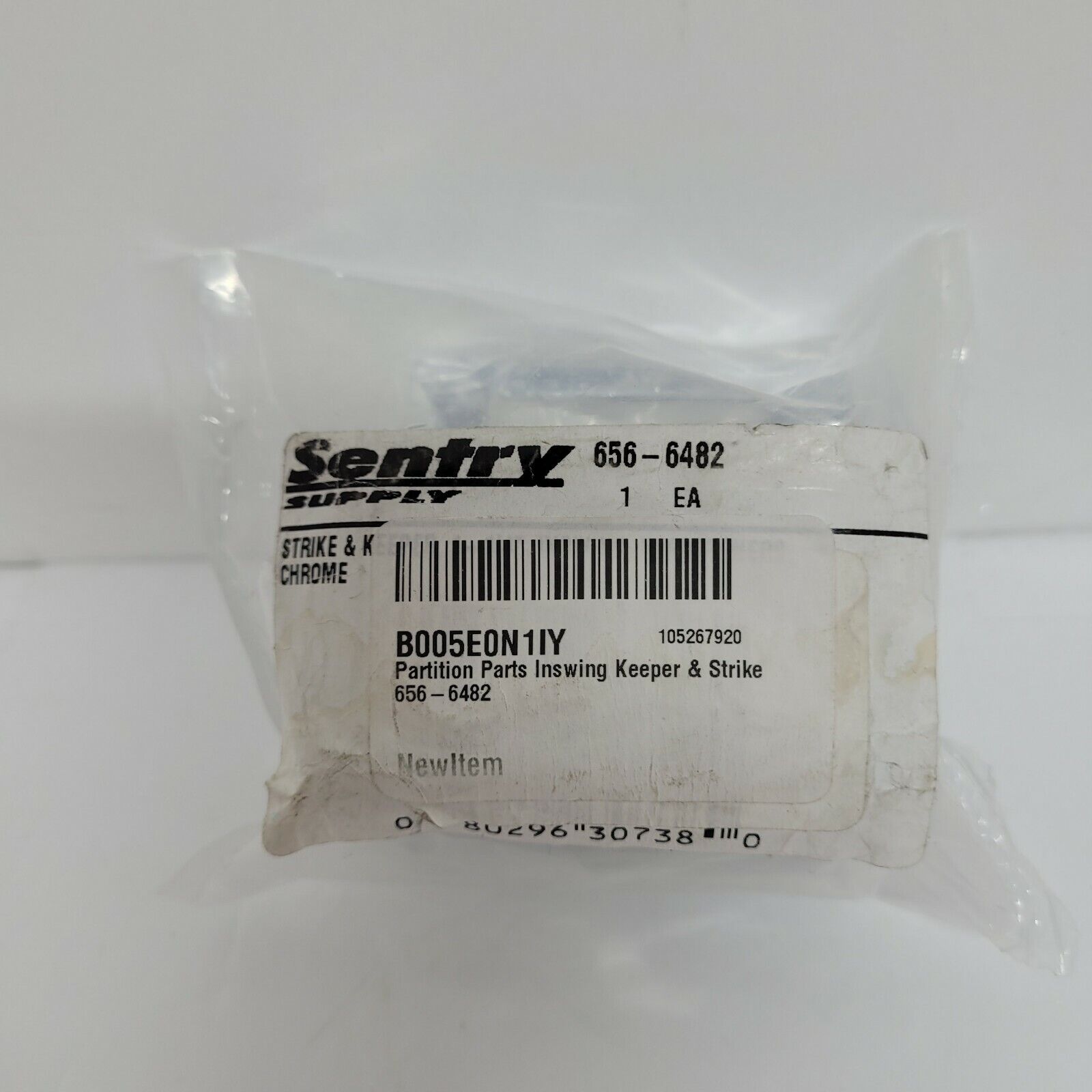 Sentry Supply Partition Inswing Keeper & Strike 656-6482  * New*