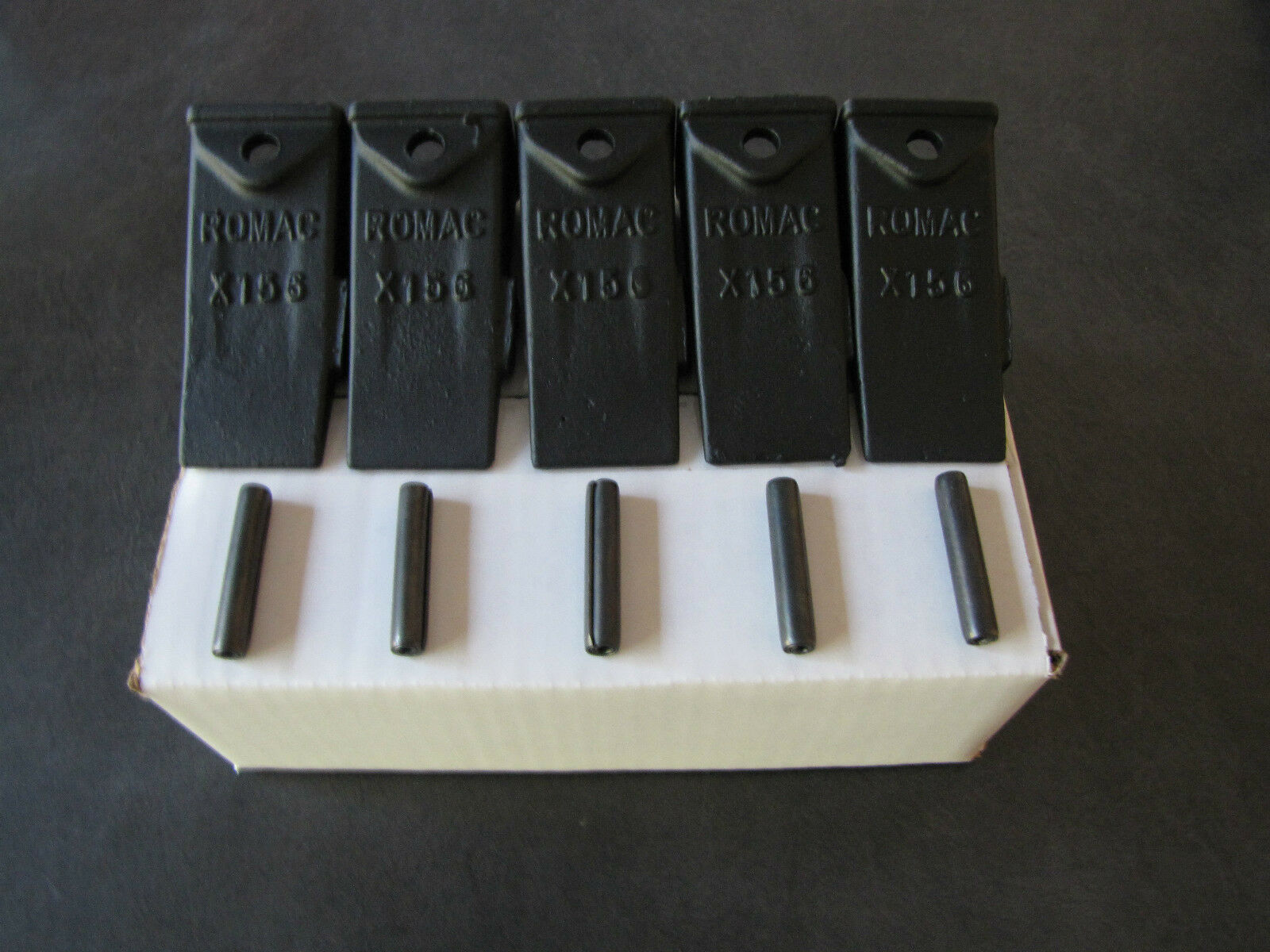 X156 5 Pack Dirt Teeth Hensley Stylebucket Diggingteeth/tooth & 5 P156 Roll Pins