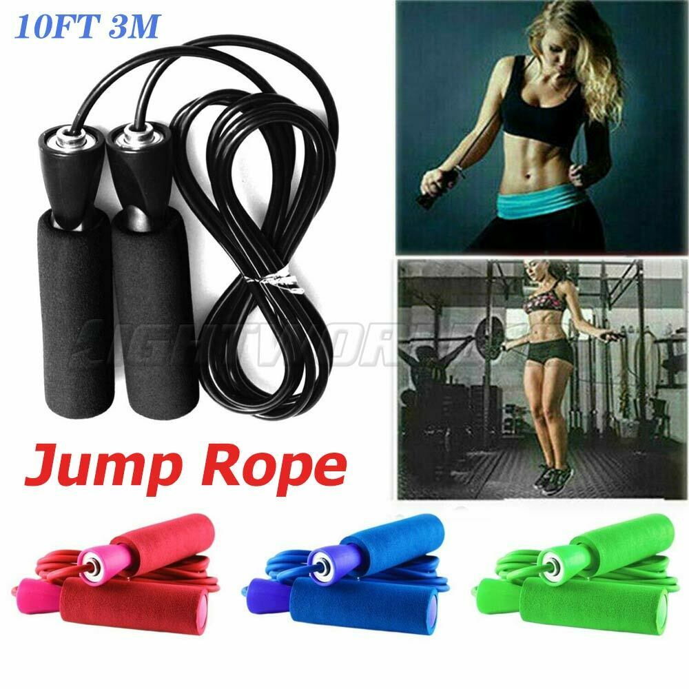 Gym Aerobic Exercise Skipping Jump Rope Boxing Fitness Adjustable Bearing Speed