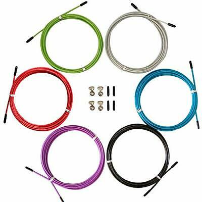 Replacement Cable For Speed Jump Rope 6pcs 10ft Stainless Steel Wire With Pol...