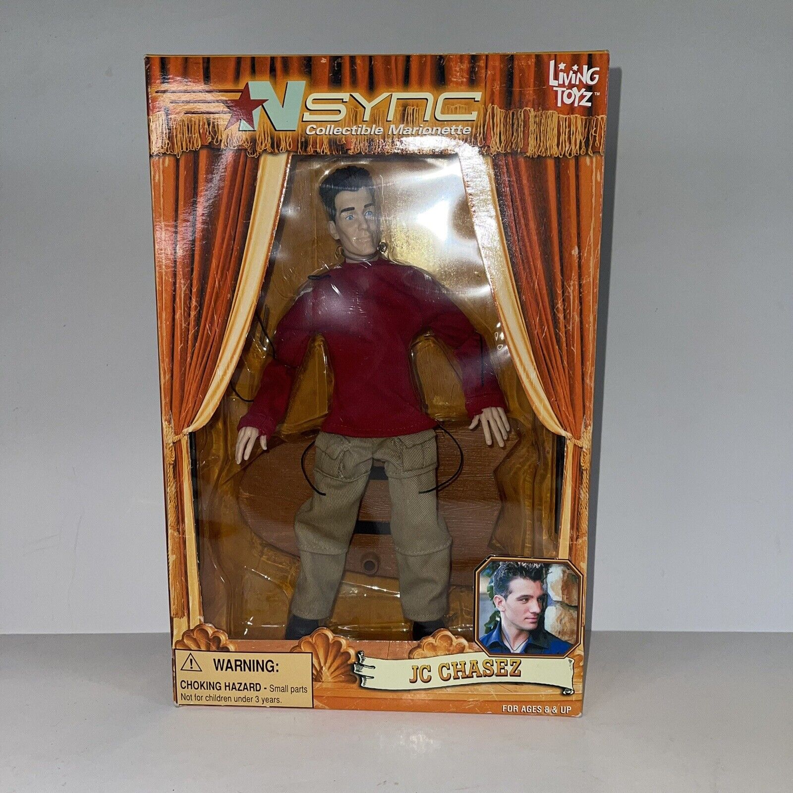Nsync Jc Chasez Collectible Marionette Doll (living Toyz, 2000) New In Box E16