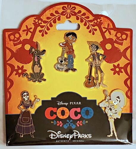 Disney Parks 5 Pin Set Coco - Booster Pack - Sealed New