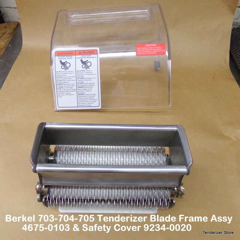 Berkel 703-704-705 Tenderizer Blade Frame Assy 4675-0103 & Safety Cover 9234-002