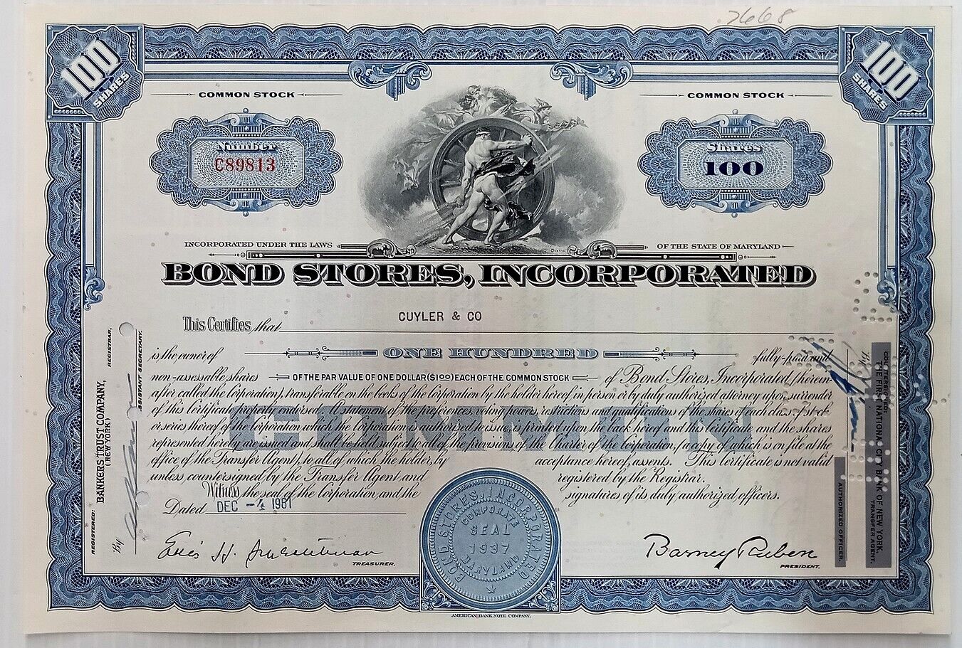 Usa Bond Stories Incorporated 1960 Share Certificates For 100 & 25 Shares (2)