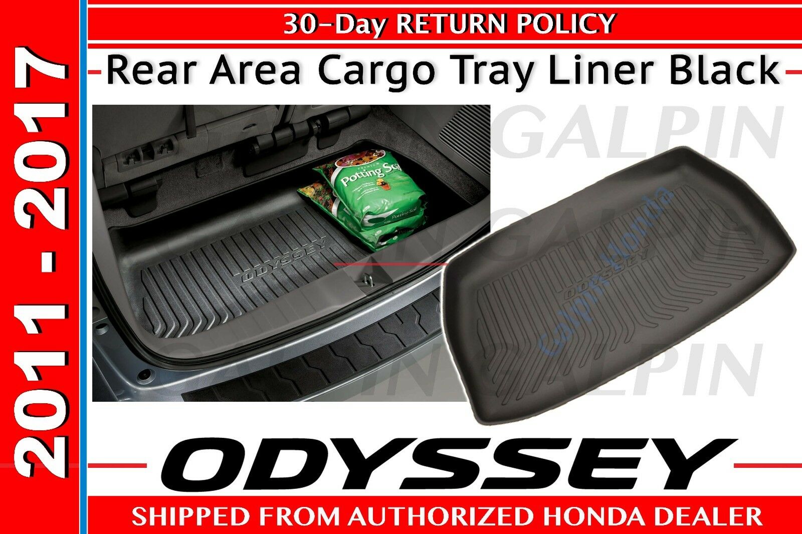 Genuine Oem Honda Odyssey Cargo Tray 2011 - 2017  (08u45-tk8-100)