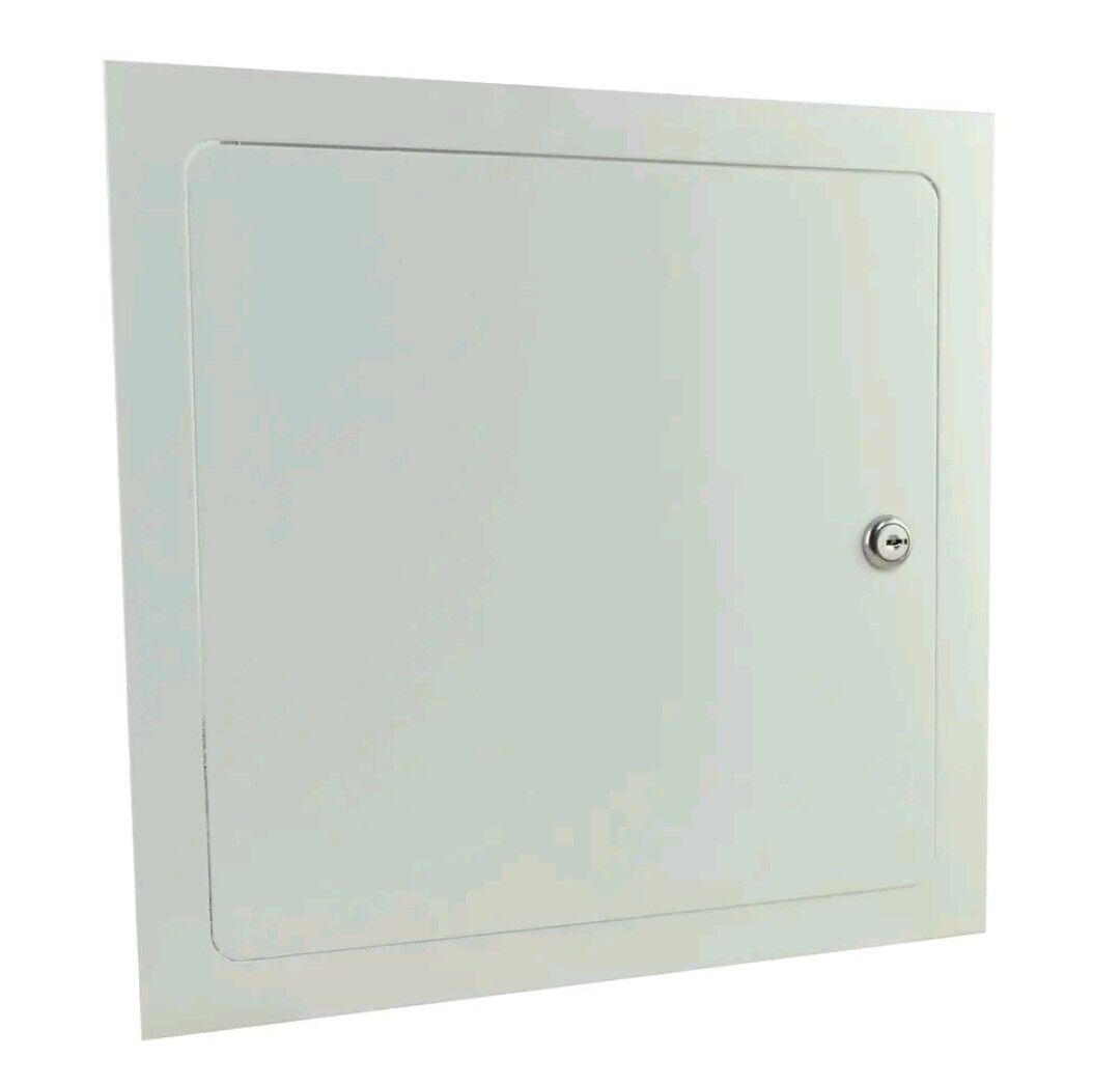 Elmdor Metal Wall/ceiling Access Panel White Rounded Corners Galvanized R16