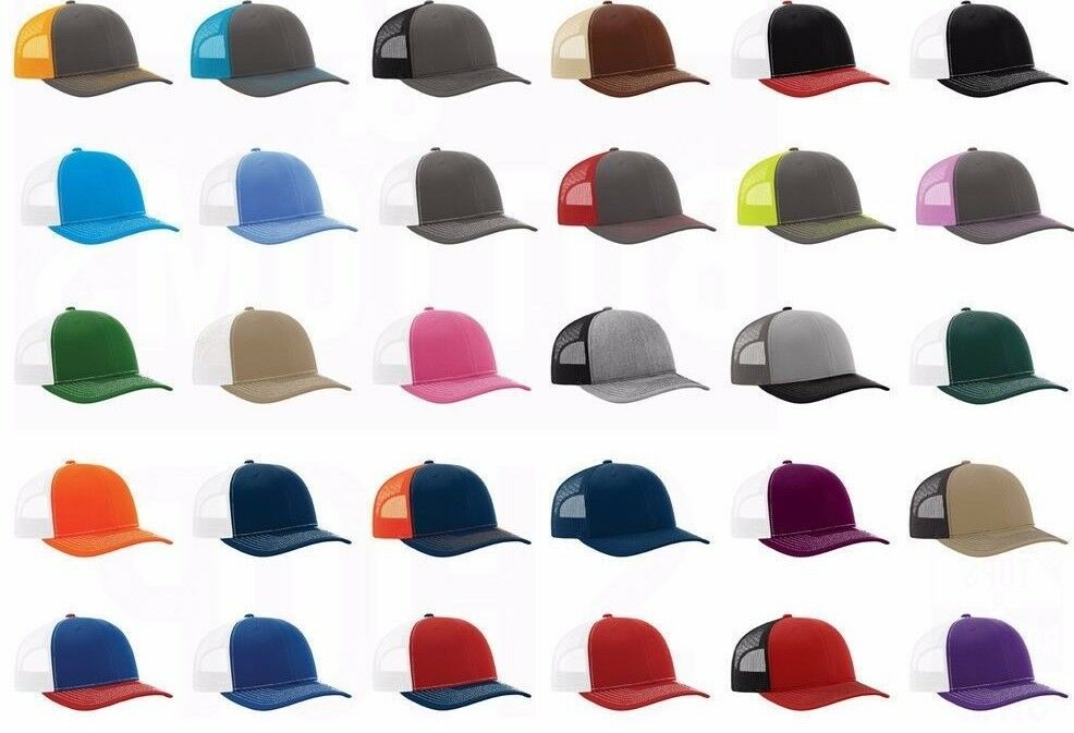 Brand New - Richardson, Trucker, Baseball Cap, Meshback Hat, Snapback Cap, 112