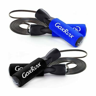 2 Pack Jump Rope Steel Wire Adjustable Jump Ropes With Anti-slip Handles For ...