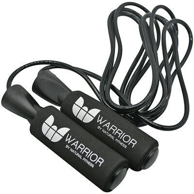 Lifeline Usa Natural Fitness Warrior Adjustable Length Jump Rope - Black