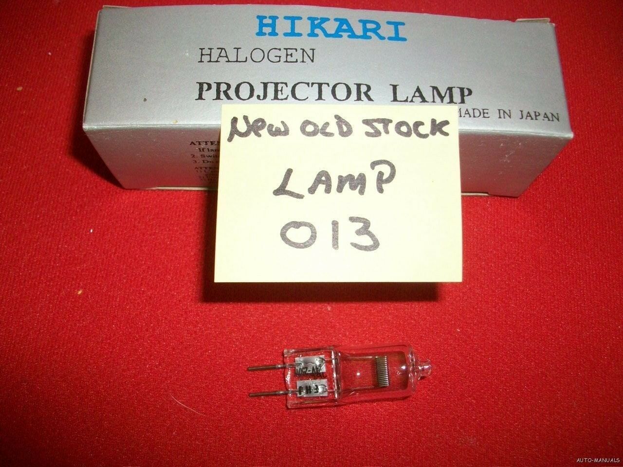 Hikari Halogen - Projector Lamp  Model # Ehj 24v - 250w New Old Stock Bulb Lamp