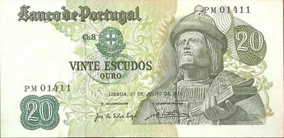 Portugal P173 20 Escudos Banknote Garcia De Orta 1971 Consecutive Available Unc
