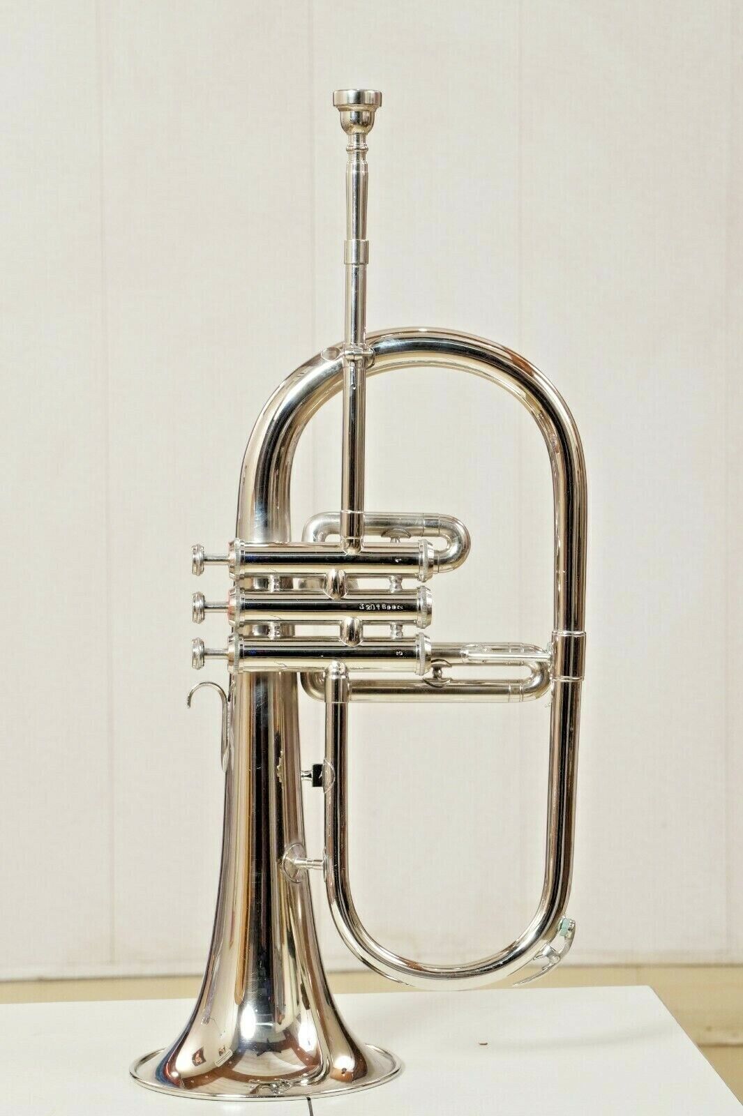 Flugelhorn Nickel Finish Bb Pitch With Hard Case And Mouthpiece