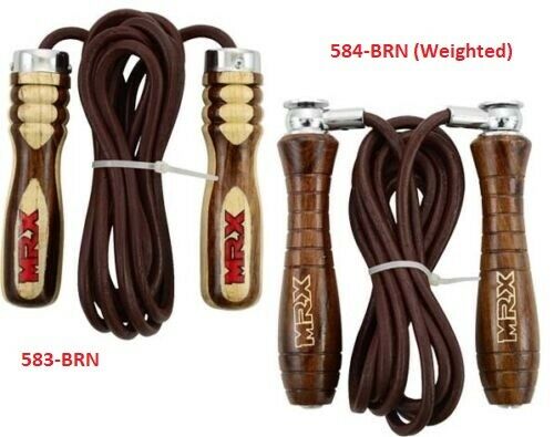 Mrx Jump Rope Exercise Boxing Mma Training Heavy Duty Skipping Weighted Leather