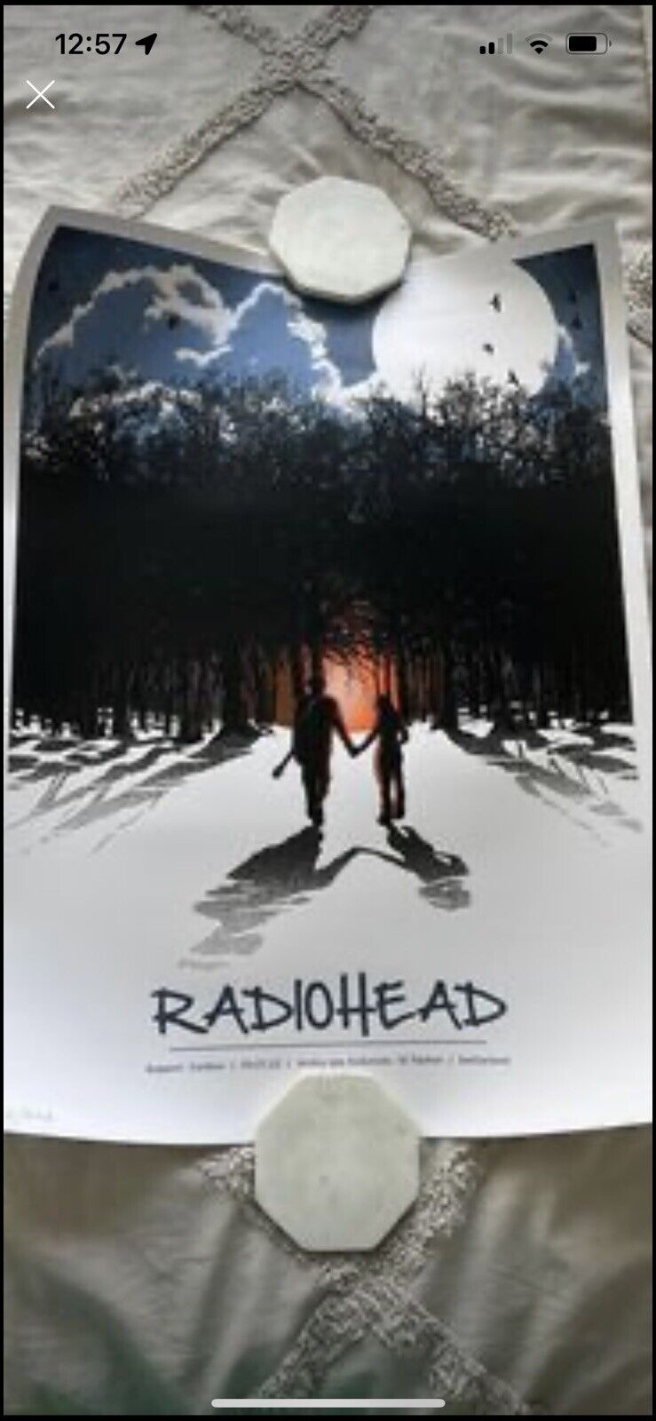Radiohead Print Concert Poster Switzerland 2012