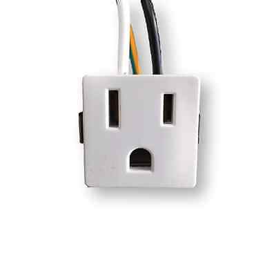 3 Wire 2 Pole Snap-in Convenience Outlet 15amps 125v 12444
